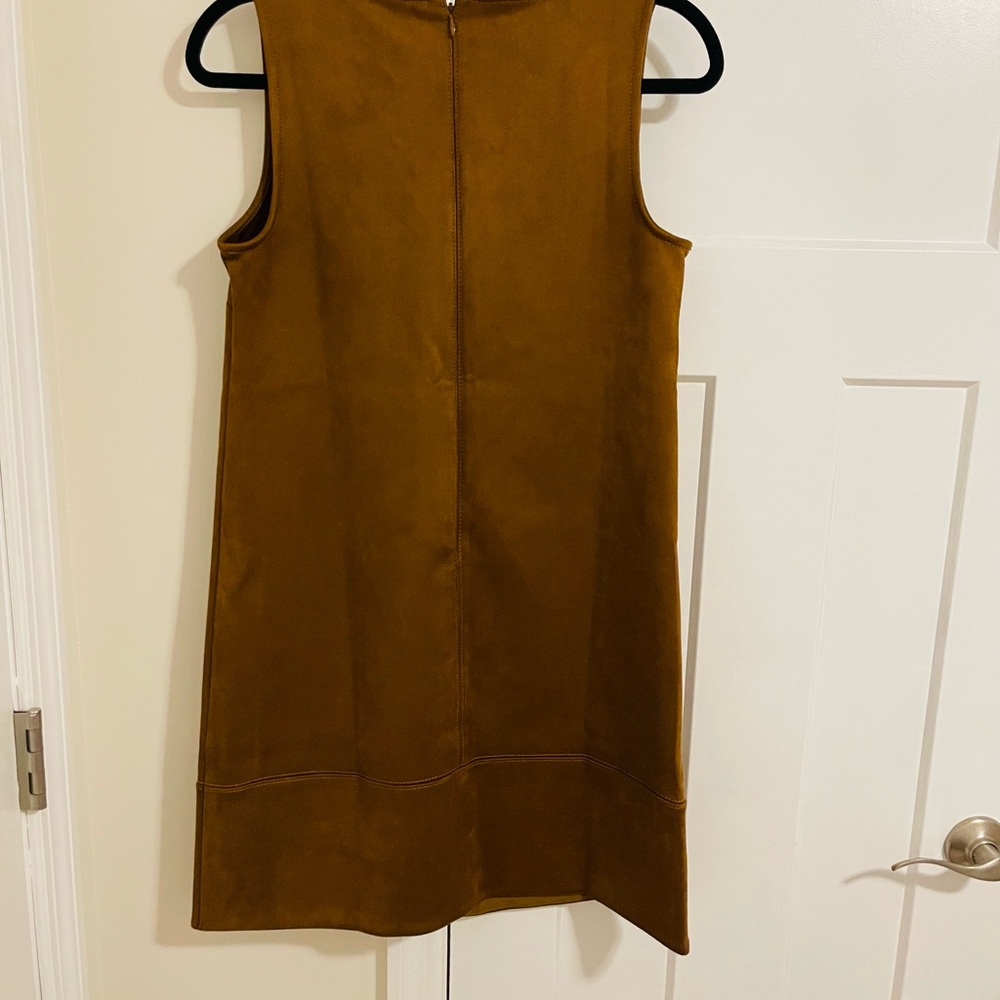 LOFT Tan Sleeveless Mini Dress - Picture 2 of 4